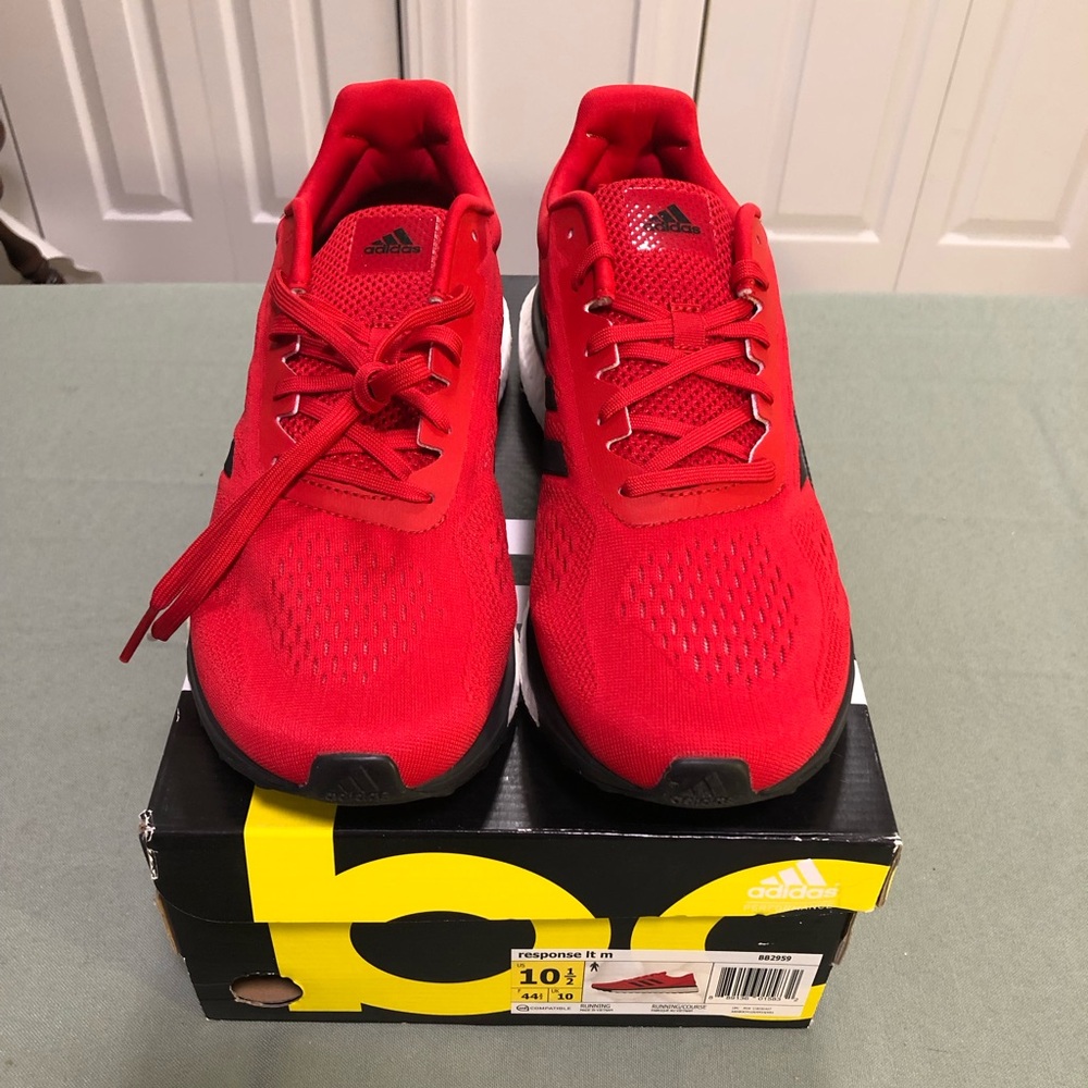 adidas response lt m running shoes. 10.5, nwot
